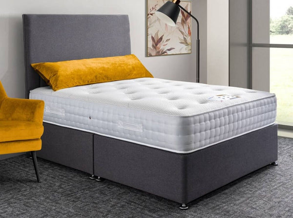 Copy of Single Divan Bed With Memory Orthopaedic Mattress and Headboard