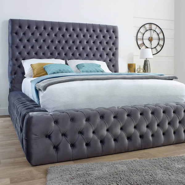 Emma Ambassador Bed Frame with Velvet Upholstery