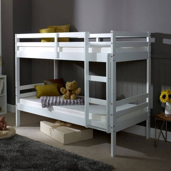 Single Wooden Bunk Bed with Mattresses